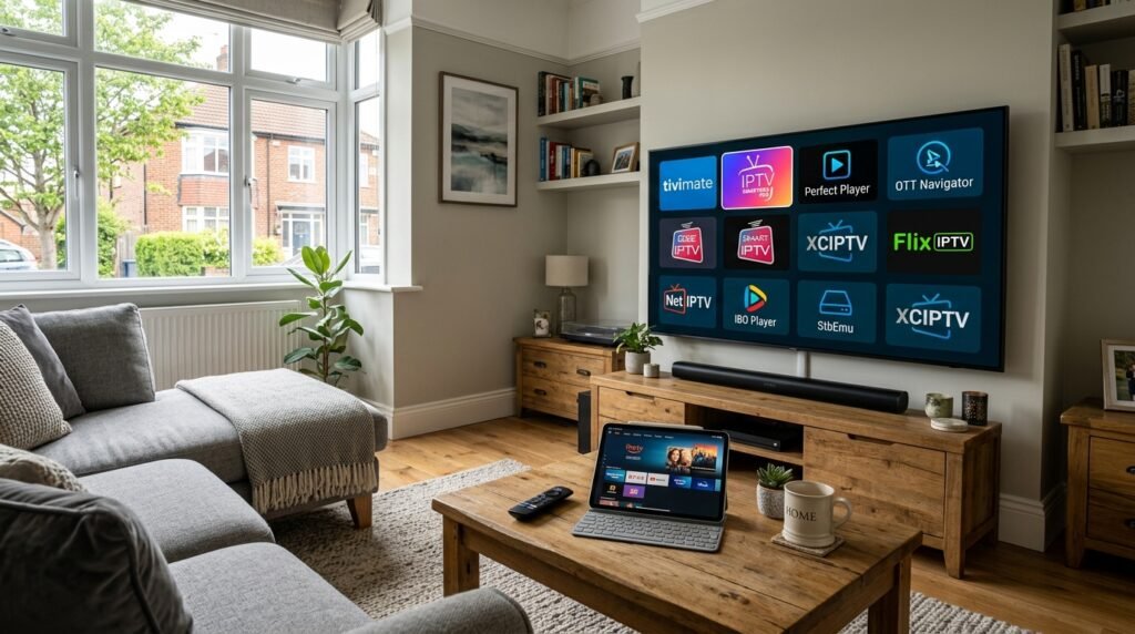 Best IPTV apps UK 2026 - TiviMate and IPTV Smarters comparison