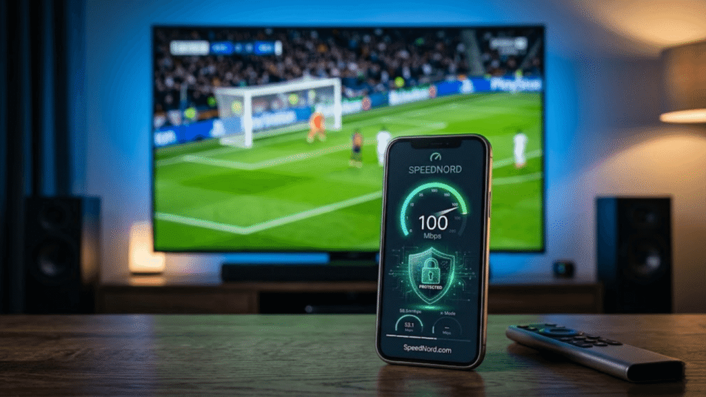 Checking internet speed on SpeedNord and using a VPN for a buffer-free ott player experience