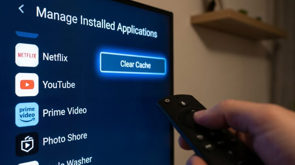 Clearing app cache and data to fix IPTV Smarters not working