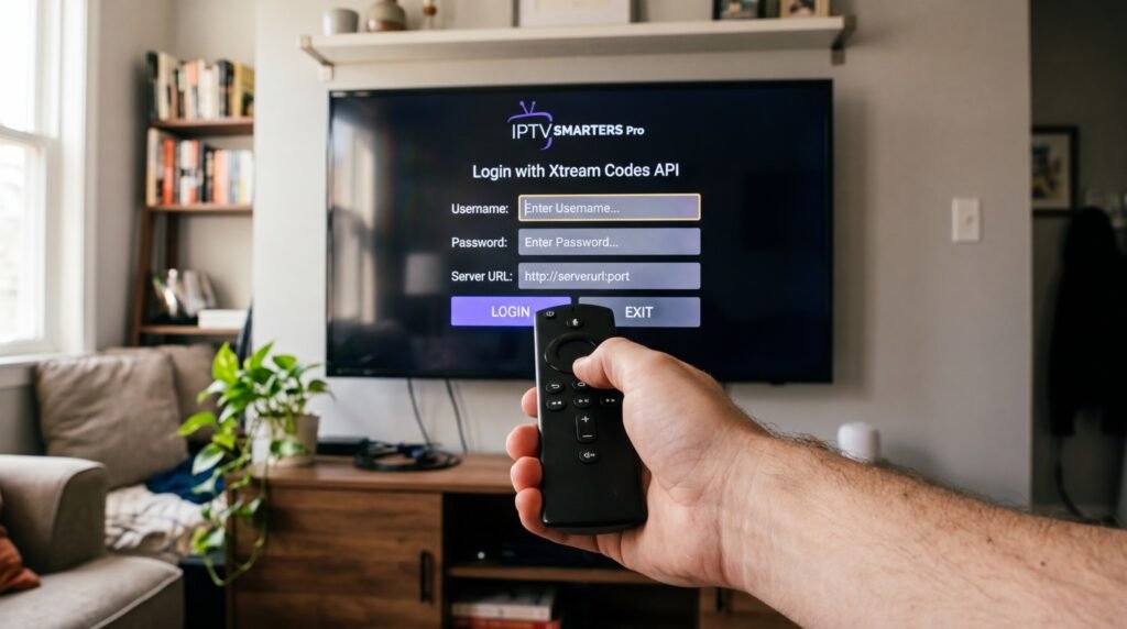 Setting up IPTV Smarters Pro using Xtream Codes API on Firestick
