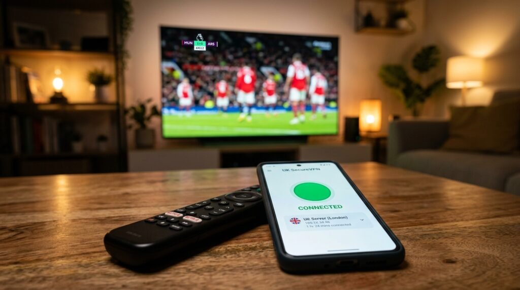 Using a secure VPN during an IPTV trial to prevent UK ISP throttling