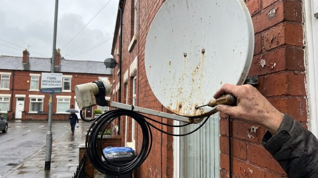 British households shifting from satellite dishes to professional IPTV subscriptions
