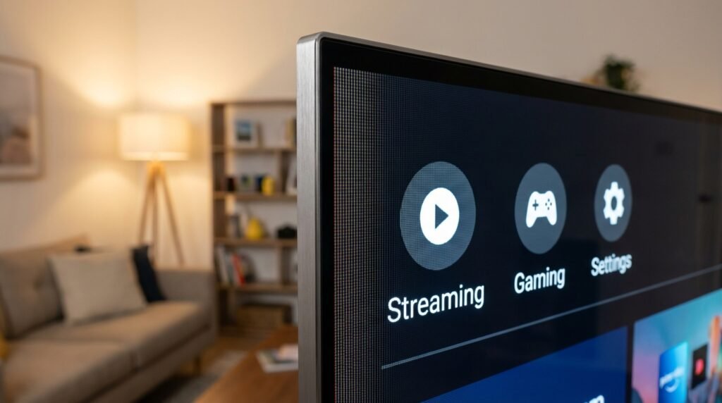 Smarton TV operating system interface and navigation menu guide