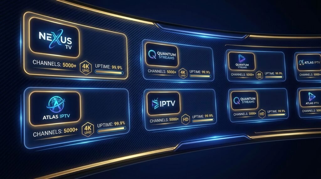 Top-rated third-party IPTV providers for Firestick in 2026 ranked by stability, channel count, and no-buffering performance during live events.